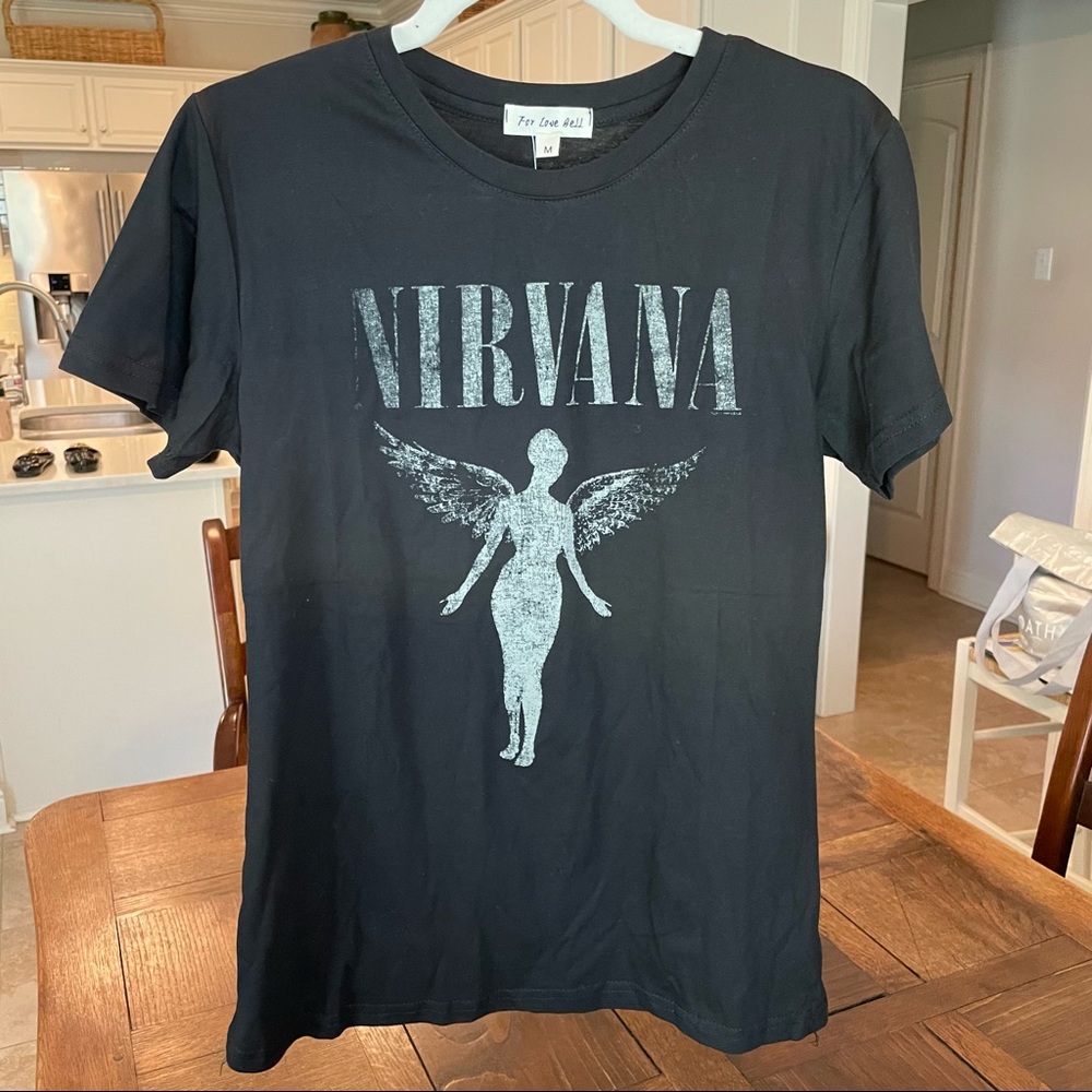 Nirvana Black Size Medium Tshirt NWT